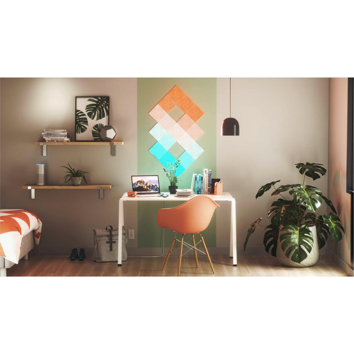 CANVAS STARTER KIT 17ER NANOLEAF CANVAS 15/15/1 cm   - Weiß, Basics, Kunststoff (15/15/1cm)