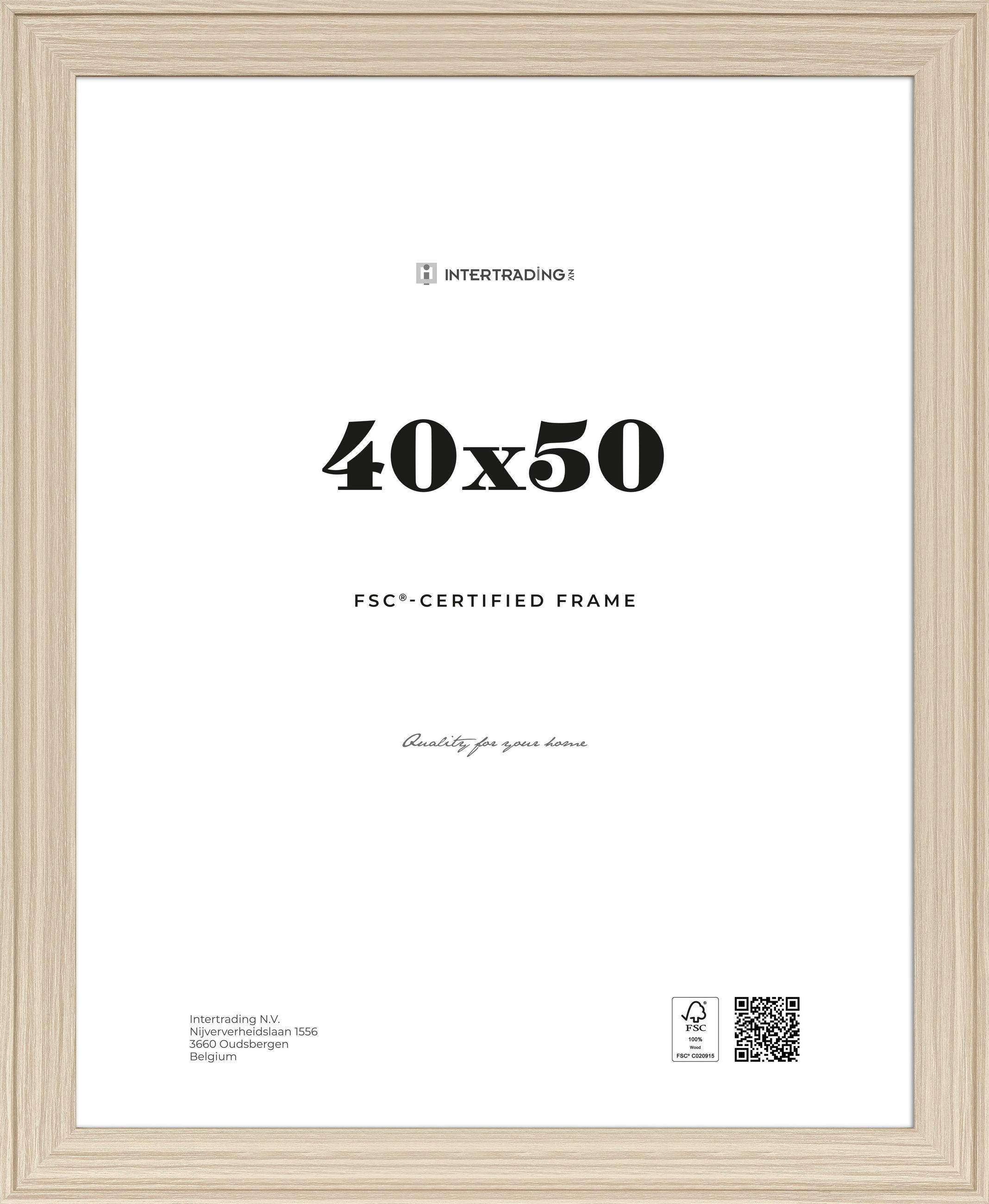 BILDERRAHMEN - Eichefarben, Basics, Holzwerkstoff (46,2/1,6/56,2cm)