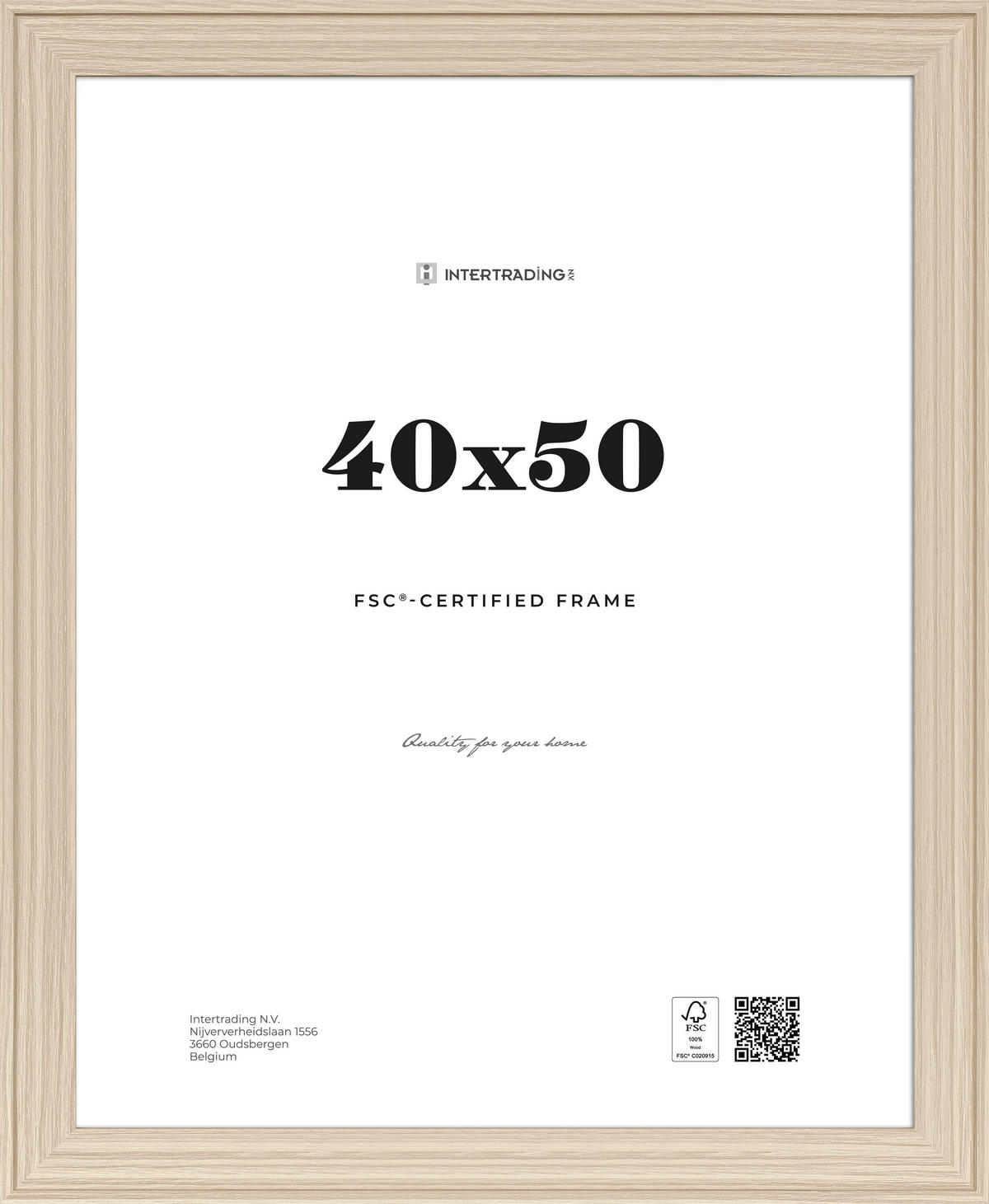 BILDERRAHMEN - Eichefarben, Basics, Holzwerkstoff (46,2/1,6/56,2cm)