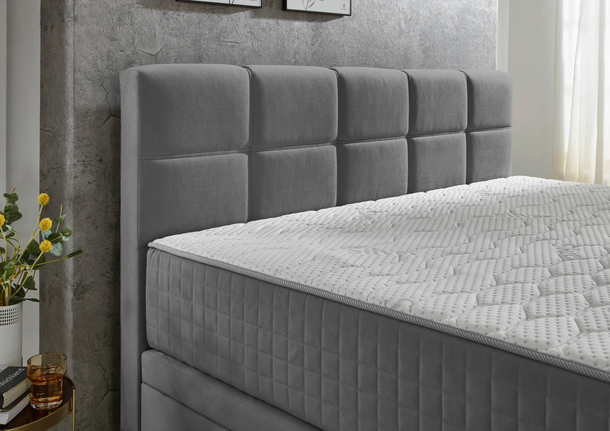 BOXBETT 180/200 cm  in Anthrazit  - Anthrazit, KONVENTIONELL, Textil (180/200cm) - Boxxx
