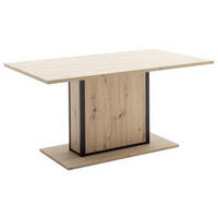 ESSTISCH in Holzwerkstoff 160/90/77 cm   - Eichefarben/Anthrazit, Design, Holzwerkstoff (160/90/77cm) - Carryhome