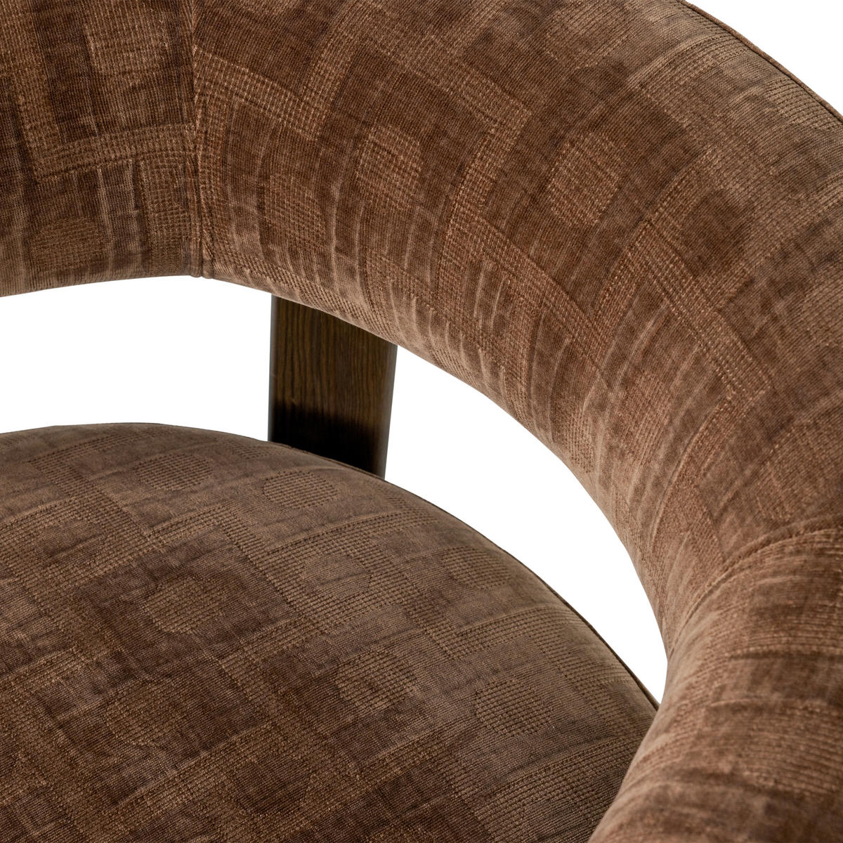 SESSEL in Webstoff Braun  - Schwarz/Braun, MODERN, Holz/Kunststoff (82/78/73cm) - Livetastic