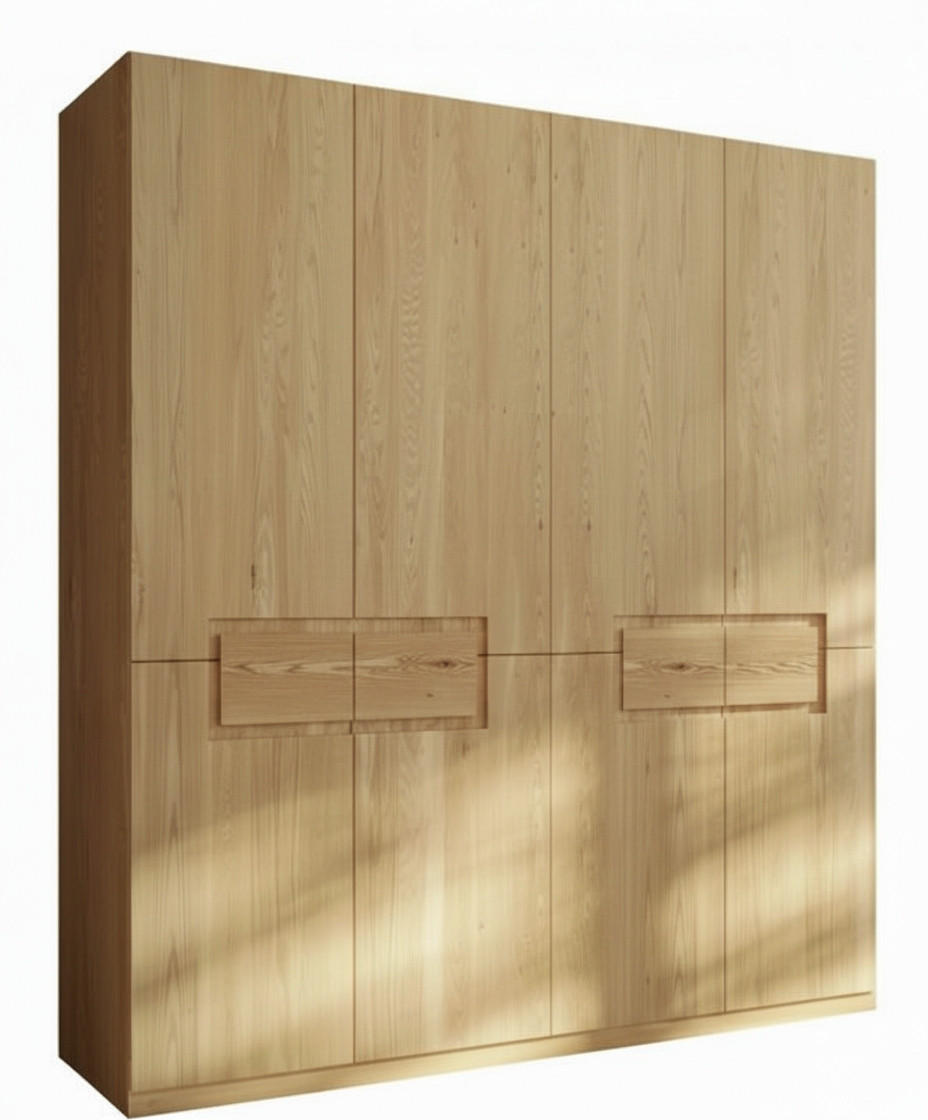 DREHTÜRENSCHRANK  in Buchefarben  - Buchefarben/Kernbuche, MODERN, Holz (202/223/62cm) - MID.YOU