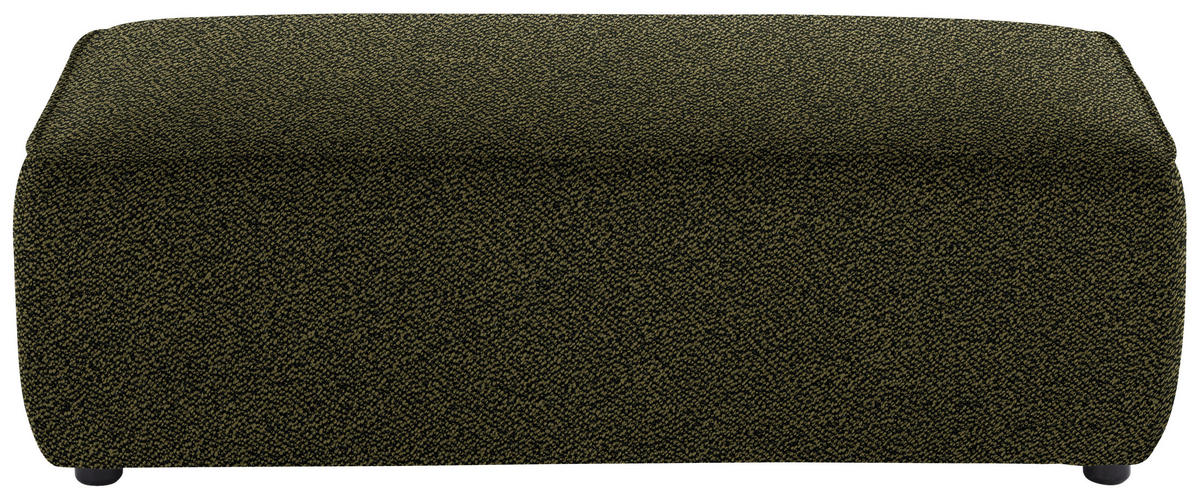 ECKSOFA in Flachgewebe Olivgrün  - Schwarz/Olivgrün, Design, Kunststoff/Textil (164/341cm) - W.Schillig