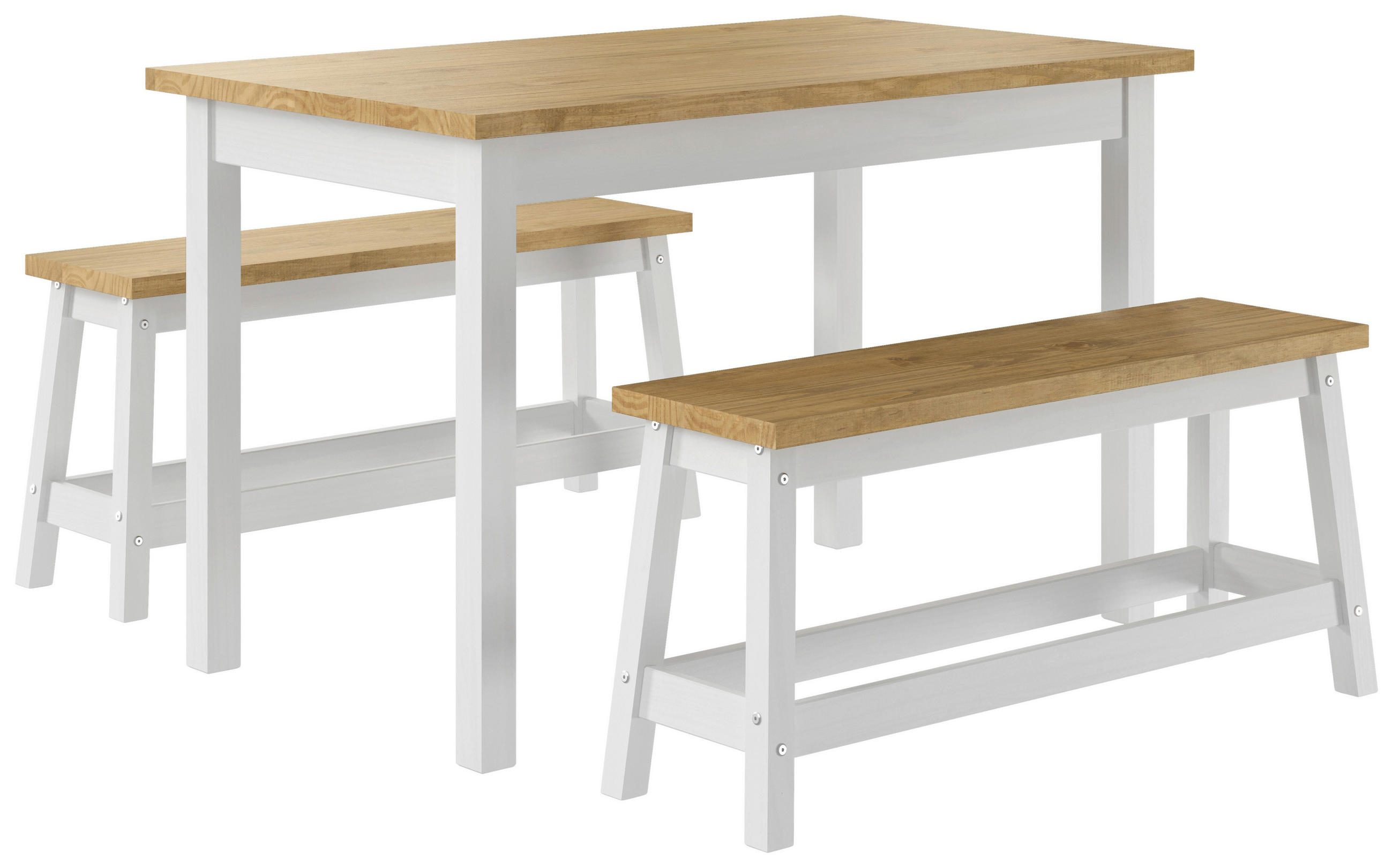 Livetastic JÍDELNÍ SET, borovice, přírodní barvy, bílá