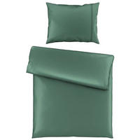 BETTWÄSCHESET Satin 160/210 cm  65 cm/100 cm  - Grün, Natur, Textil (160/210cm) - Bio:Vio