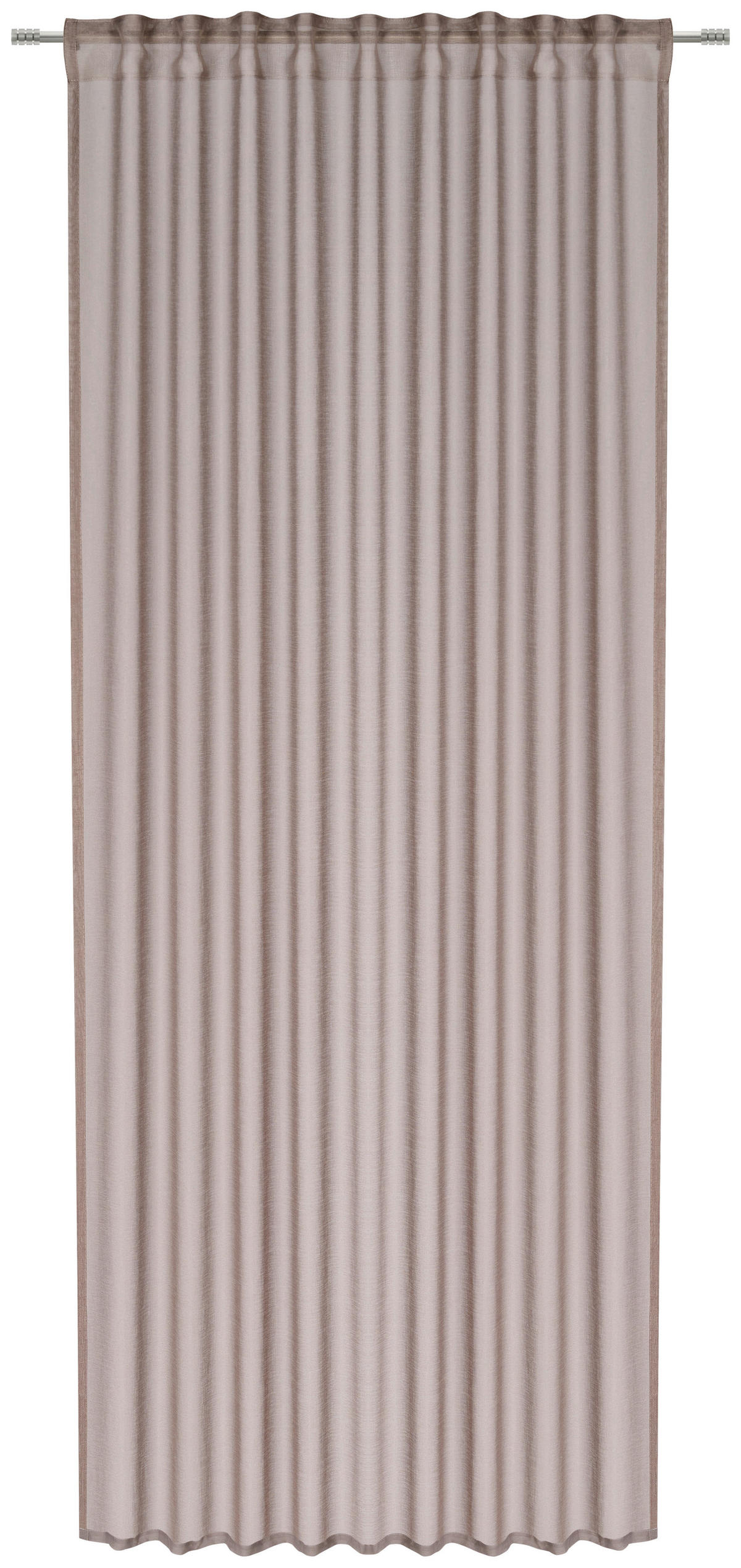 HOTOVÝ ZÁVĚS, průhledné, 140/245 cm - pískové barvy, Basics, textil (140/245cm) - Boxxx