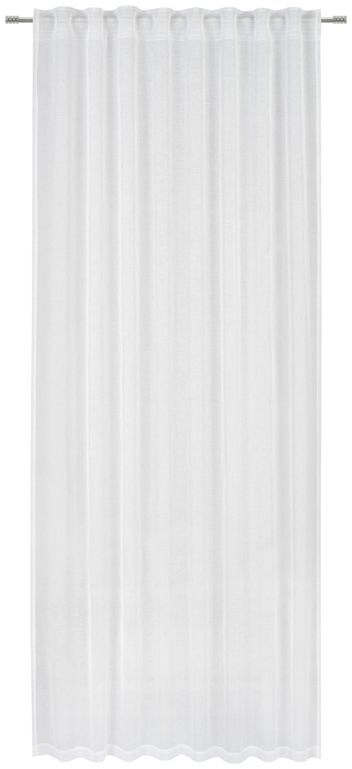 HOTOVÝ ZÁVES, priehľadné, 135/245 cm - krémová, Basics, textil (135/245cm) - Novel