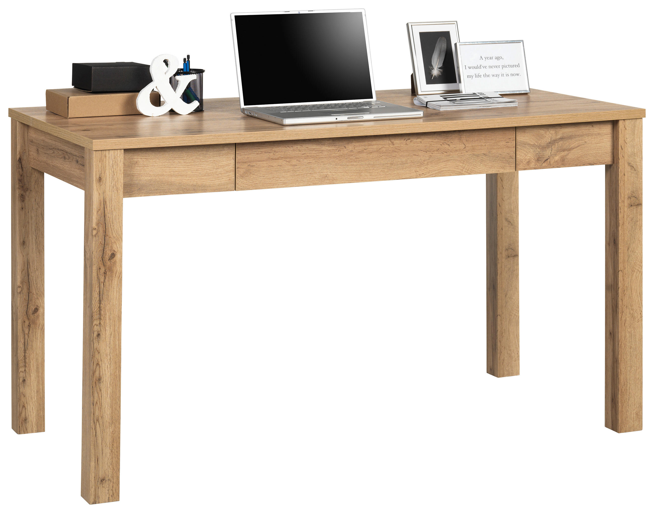 PISALNA MIZA hrast wotan  - hrast wotan/barve hrasta, Konvencionalno (138/67/78cm) - Hom`in