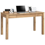 SCHREIBTISCH 138/67/78 cm in Eiche Wotan - Eichefarben/Eiche Wotan, KONVENTIONELL (138/67/78cm) - Hom`in