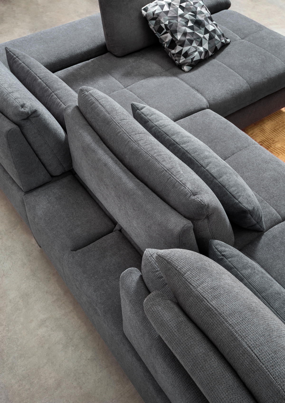 ECKSOFA Gelb Webstoff  - Chromfarben/Gelb, Design, Textil/Metall (310/203cm) - Xora