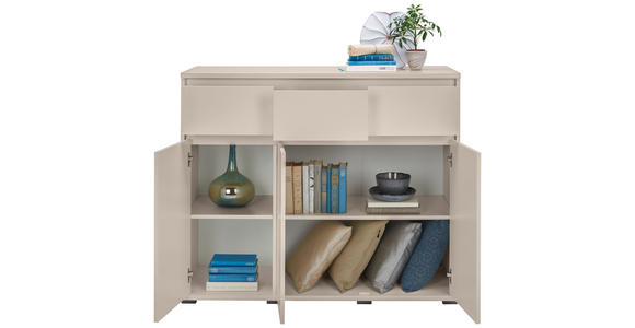 KOMMODE  in 120/103/48 cm  - Kaschmir/Anthrazit, Design, Holzwerkstoff/Kunststoff (120/103/48cm) - Carryhome
