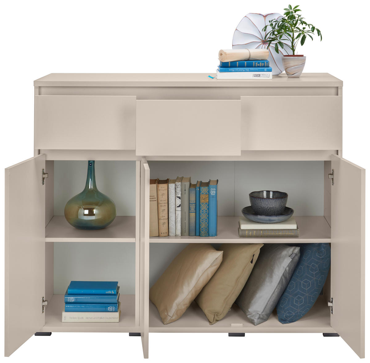 KOMMODE  in 120/103/48 cm  - Kaschmir/Anthrazit, Design, Holzwerkstoff/Kunststoff (120/103/48cm) - Carryhome