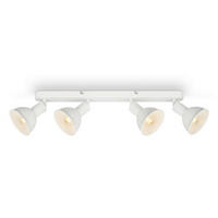 HLAVICA LED BODOVÉHO SVIETIDL, 55/11 cm  - biela, Design, kov (55/11cm)