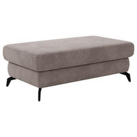 HOCKER in Textil Taupe  - Taupe/Schwarz, Konventionell, Textil/Metall (121/45/67cm) - Sit & More