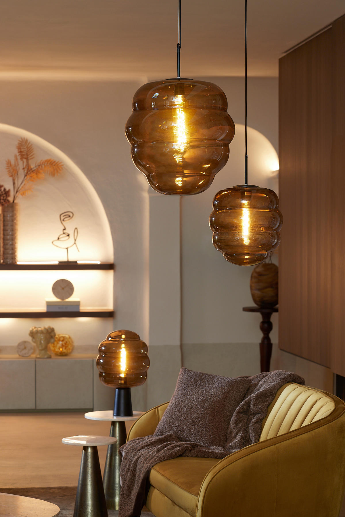 ZIERKISSEN LINA 45/45 cm  - Braun, LIFESTYLE, Textil (45/45cm) - Light & Living