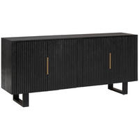 SIDEBOARD  in 180/80/40 cm  - Goldfarben/Schwarz, Design, Holz/Metall (180/80/40cm) - Livetastic