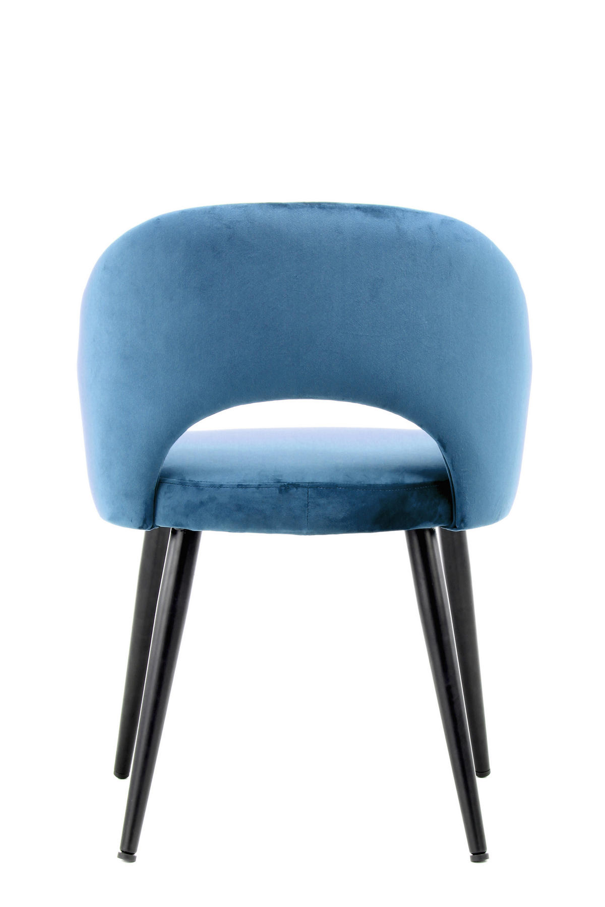 SADA ŽIDLÍ S PODRUČKAMI 2 kusy - modrá/černá, Moderní, kov/textil (55/77/58cm) - MID.YOU