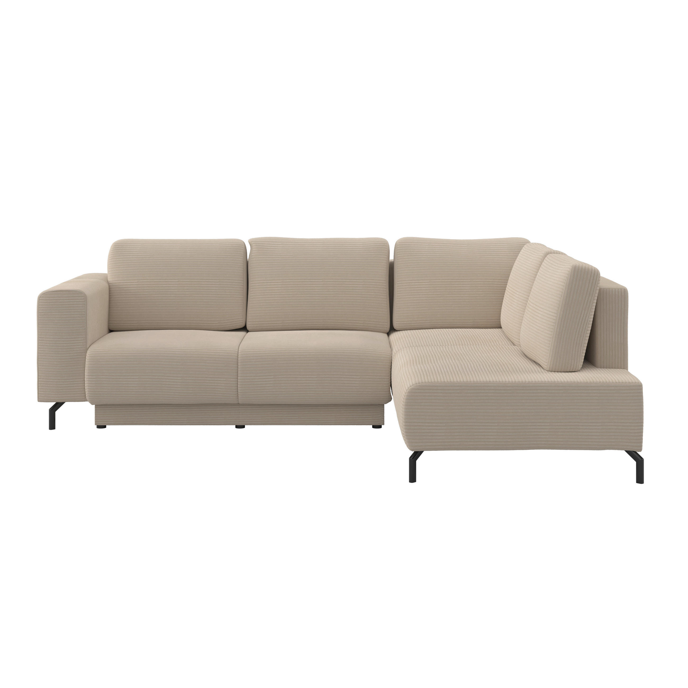 Ecksofa mit Schlaffunktion & Bettkasten Veni Beige