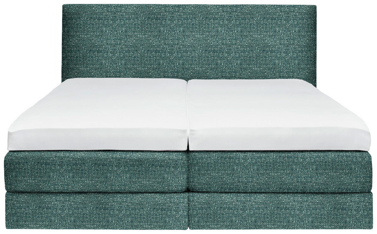 BOXSPRINGBETT 180/200 cm  in Grün  - Grün, Konventionell, Holz/Textil (180/200cm) - Dieter Knoll
