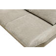 ECKSOFA inkl. Funktionen Beige Mikrofaser Armteilverstellung, Sitztiefenverstellung, Kopfstütze  - Beige/Schwarz, Design, Textil/Metall (170/325cm) - Novel