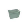 TÁROLÓDOBOZ 28,5/38,5/22 cm  - zöld, Basics, műanyag (28,5/38,5/22cm) - Homeware