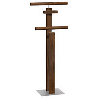 HERRENDIENER in Nussbaumfarben, Alufarben 45/107/28 cm   - Nussbaumfarben/Alufarben, KONVENTIONELL, Holz/Metall (45/107/28cm) - Hasena