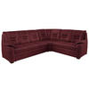 ECKSOFA in Lederlook Weinrot  - Beige/Weinrot, Konventionell, Holz/Textil (286/234cm) - Beldomo Comfort