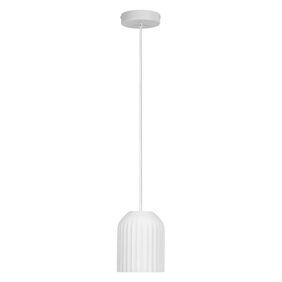 HÄNGELEUCHTE 15/120 cm  - Weiß, Basics, Stein (15/120cm) - Osram