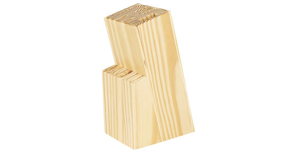 MESSERBLOCK 13-teilig  - Edelstahlfarben/Schwarz, Basics, Holz/Kunststoff - Boxxx