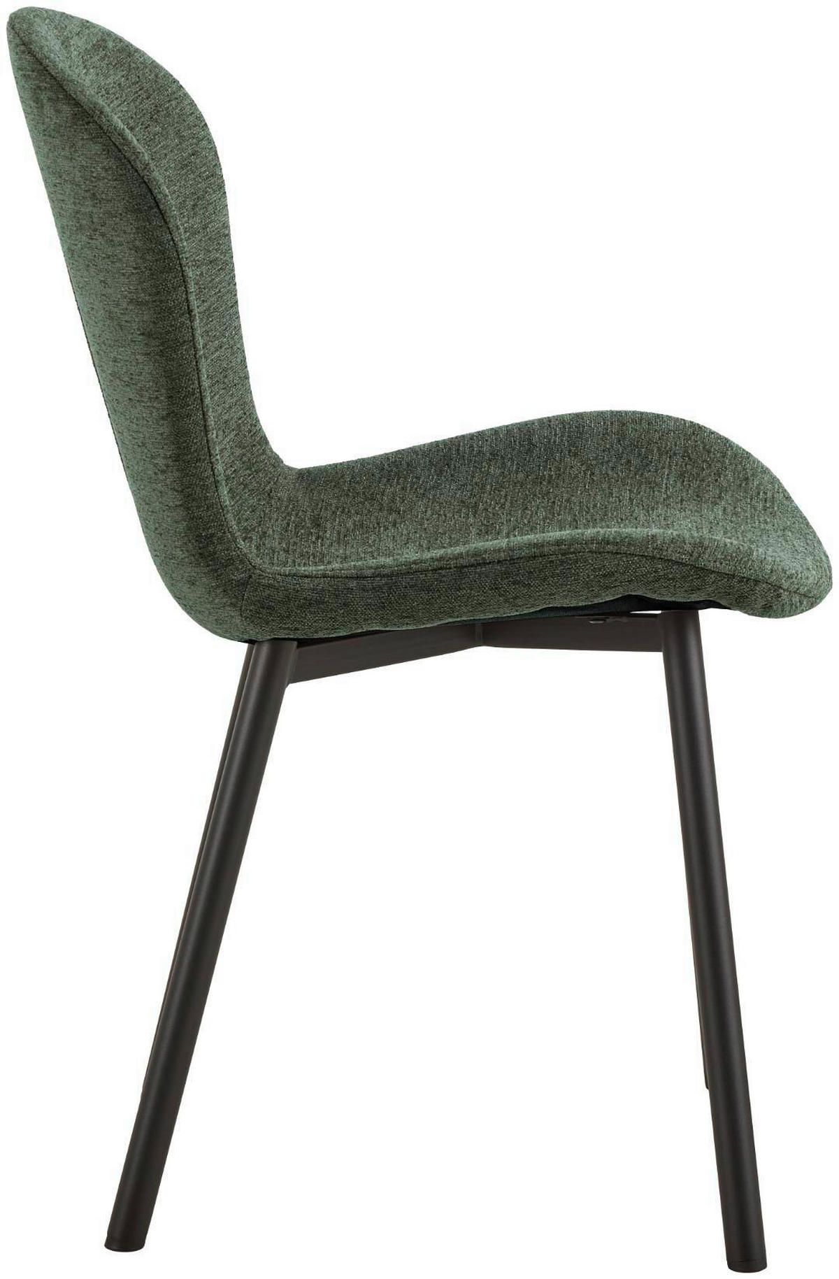 STOL 2 styck  flatväv  grön, svart  - grön/svart, Trend, metall/textil (50/86/58cm) - Best Price