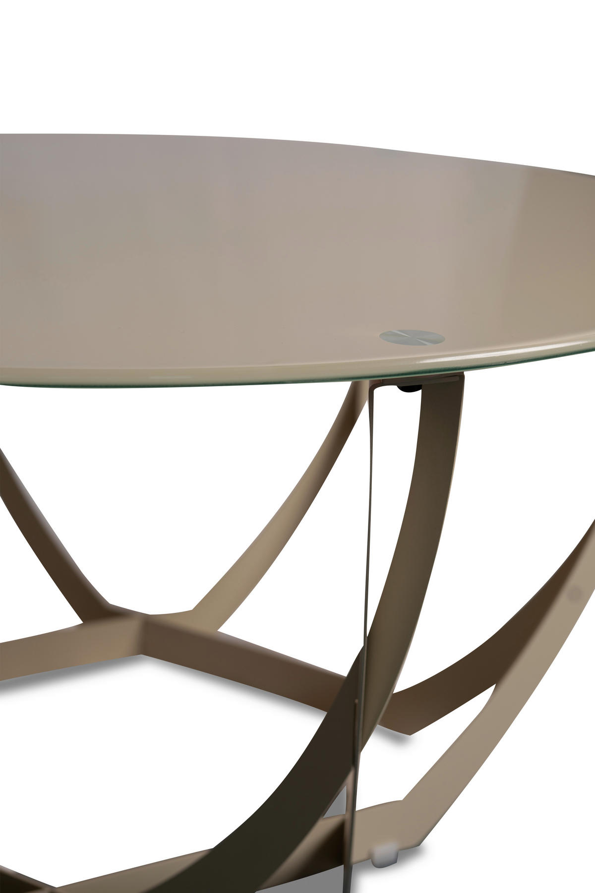COUCHTISCH in Metall, Glas 80/80/40 cm  - Creme, Basics, Glas/Metall (80/80/40cm) - Xora