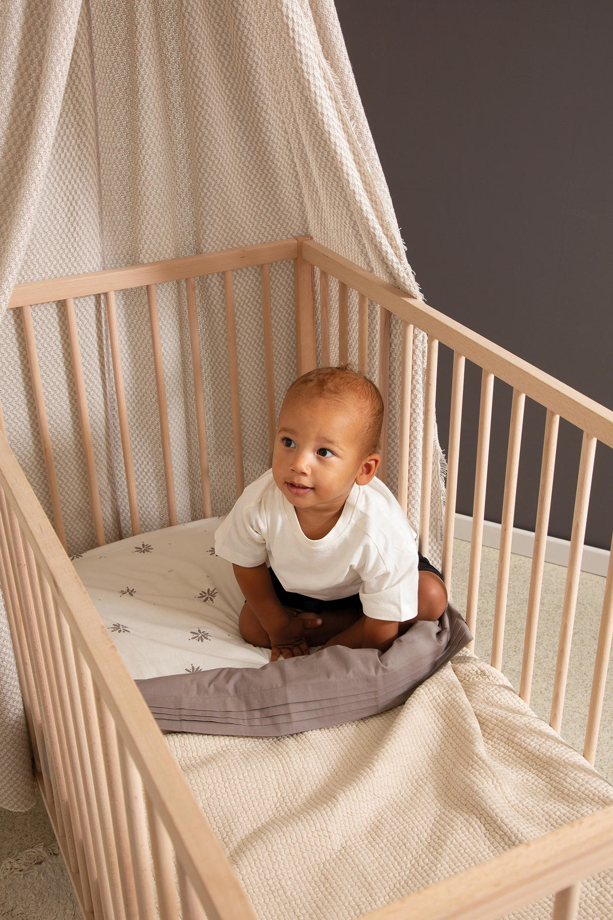 KINDERSPANNBETTTUCH 70/145 cm   - Grauweiß, Basics, Textil (70/145cm) - Witlof for Kids