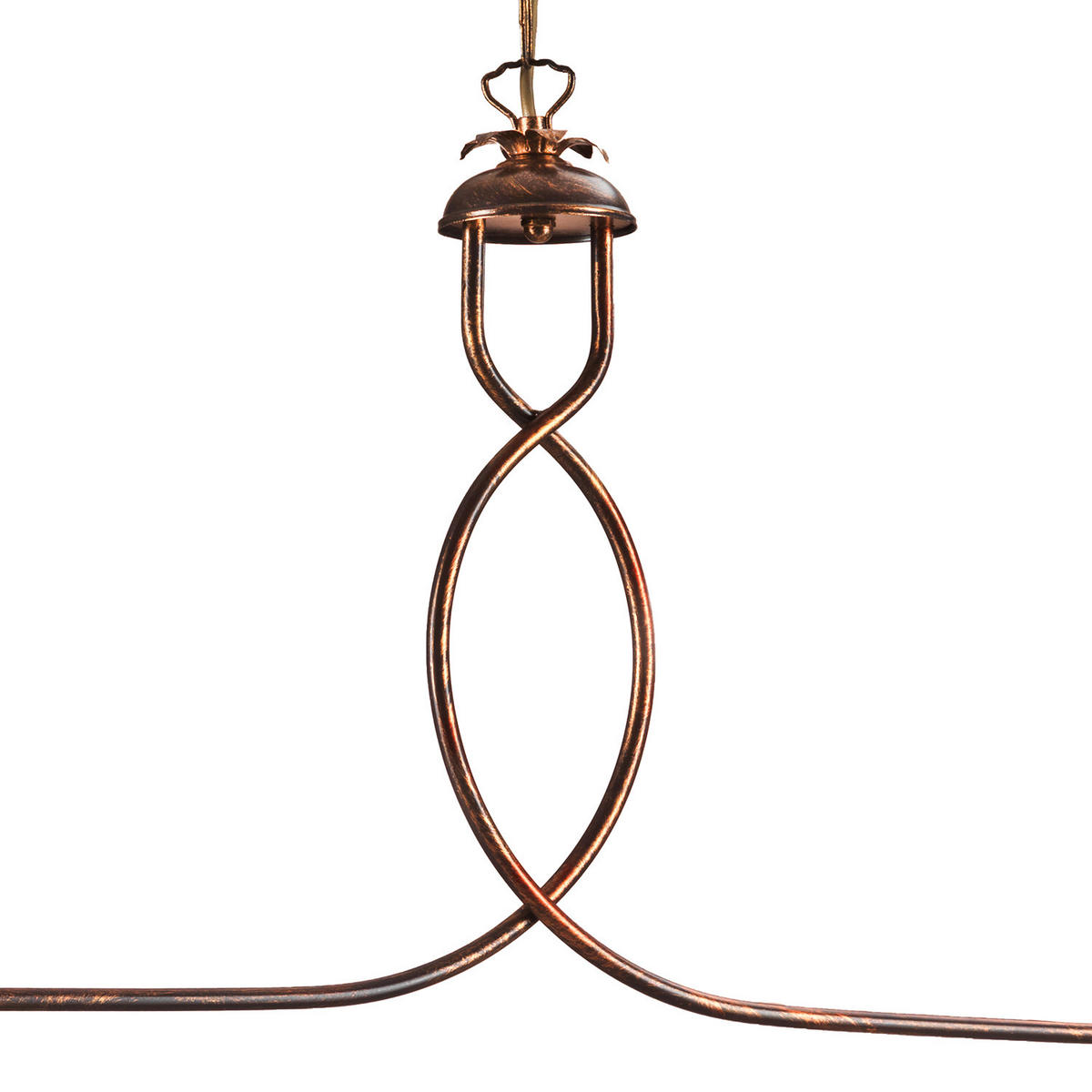 KRONLEUCHTER 100/32/115 cm   - Bernsteinfarben/Bronzefarben, KONVENTIONELL, Keramik/Metall (100/32/115cm)
