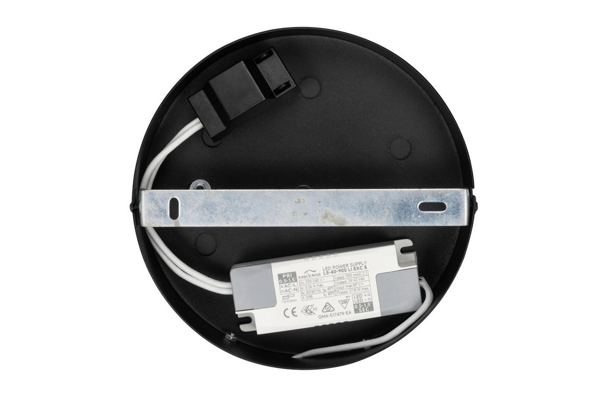 STROPNÍ LED SVÍTIDLO, 67/10 cm  - černá, Lifestyle, kov/plast (67/10cm) - Novel