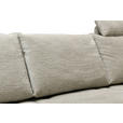 ECKSOFA Beige Mikrofaser  - Beige/Schwarz, Design, Textil/Metall (325/85/109-170cm) - Novel