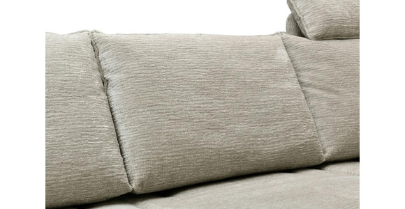 ECKSOFA Beige Mikrofaser  - Beige/Schwarz, Design, Textil/Metall (325/85/109-170cm) - Novel