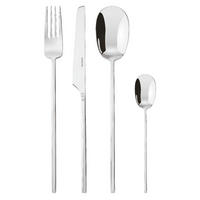 PRIBOR ZA JELO  24 dela     Cento 100  - boja nerđajućeg čelika, Osnovno, metal (35/25/10cm) - Sambonet