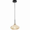 PENDELLEUCHTE Budelli 26/200 cm   - Schwarz, Design, Glas/Metall (26/200cm) - Fabas Luce