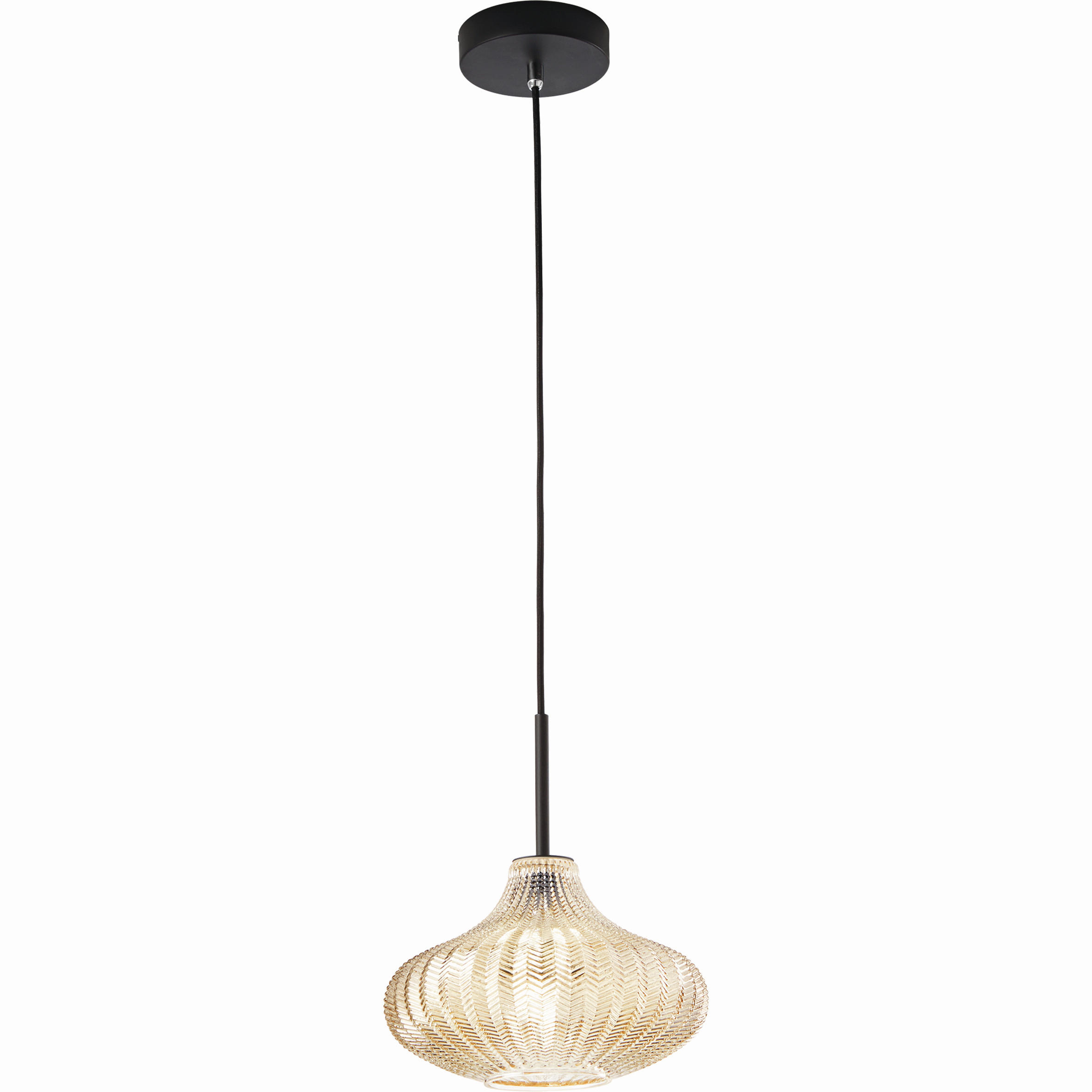 Fabas Luce Pendelleuchte Budelli Schwarz 200 cm
