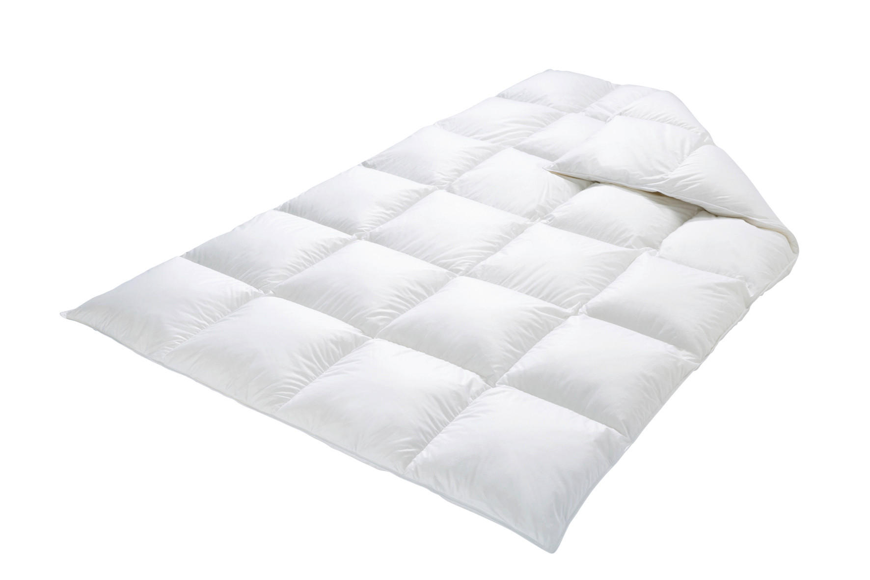 KASSETTENDECKE  140/220 cm 10 % Federn 90 % Daunen  - Weiß, Basics, Textil (140/220cm)