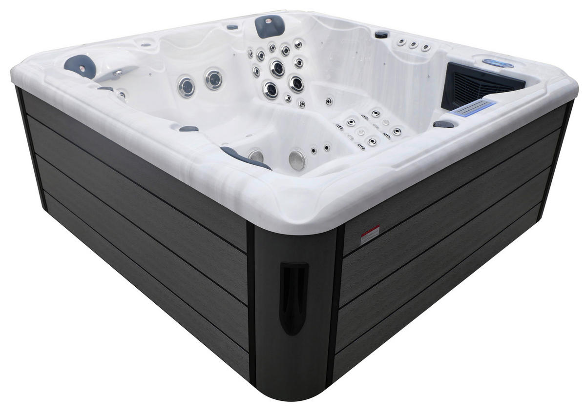 WHIRLPOOL Lucca  - Grauweiß, KONVENTIONELL, Kunststoff (220/220/95cm) - Sanotechnik