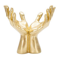 SKULPTUR - Goldfarben, Basics, Kunststoff (25/24/15cm)