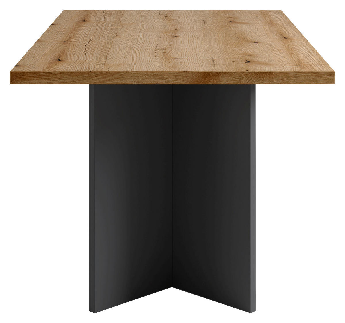 ESSTISCH rechteckig Anthrazit, Eichefarben  - Eichefarben/Anthrazit, MODERN, Holzwerkstoff (160/90/75,5cm) - MID.YOU