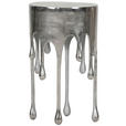 BEISTELLTISCH in Metall 37/37/64 cm - Silberfarben, MODERN, Metall (37/37/64cm) - Ambia Home