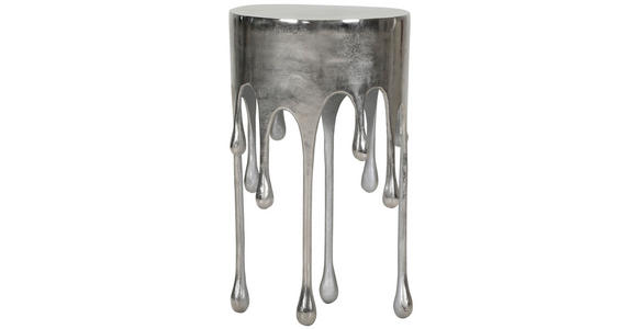 BEISTELLTISCH in Metall 37/37/64 cm - Silberfarben, MODERN, Metall (37/37/64cm) - Ambia Home