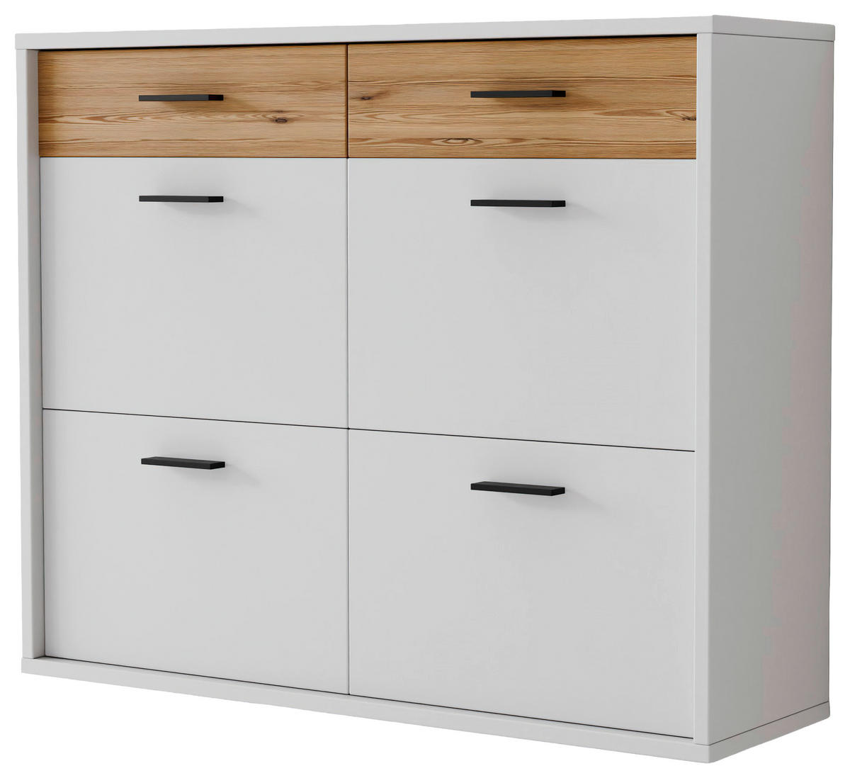 HÄNGESCHUHSCHRANK 125/101/37 cm  - Eichefarben/Anthrazit, Design, Holzwerkstoff/Metall (125/101/37cm) - Xora