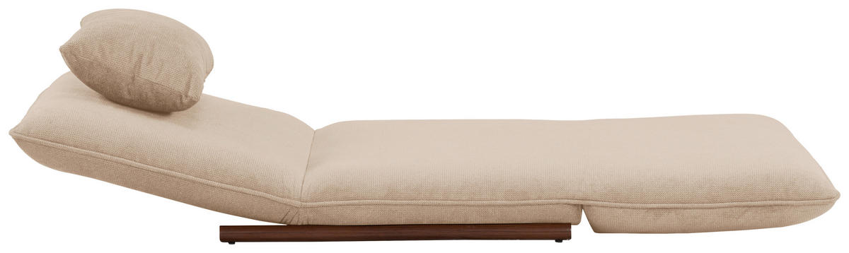 SESSEL in Samt Creme, Dunkelbraun  - Dunkelbraun/Creme, Design, Textil/Metall (93/97/80cm) - MID.YOU
