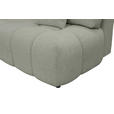 BOXSPRINGSOFA in Chenille Greige  - Greige/Schwarz, MODERN, Kunststoff/Textil (210/72/105cm) - Cantus