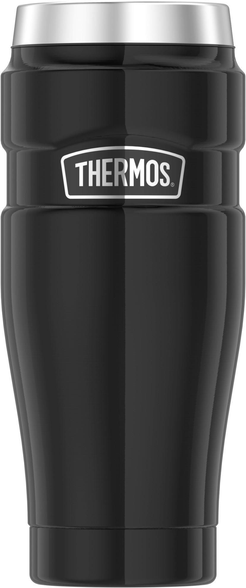THERMOBECHER Stainless King 0,47 L  - Schwarz Hochglanz, Metall (0.47l) - Thermos